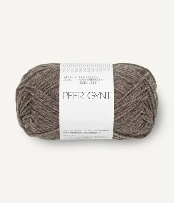 Sandnes Garn - Peer Gynt – 2652 - Medium Brown - 100% Noorse wol – 50g / ±91 m DK-garen