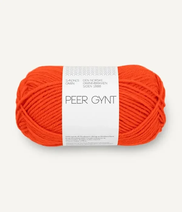 Sandnes Garn - Peer Gynt – 3819 spicy orange - 100% Noorse wol – 50g / ±91 m DK-garen