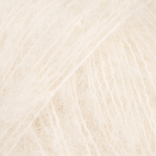 DROPS Brushed Alpaca Silk uni colour 01, naturel