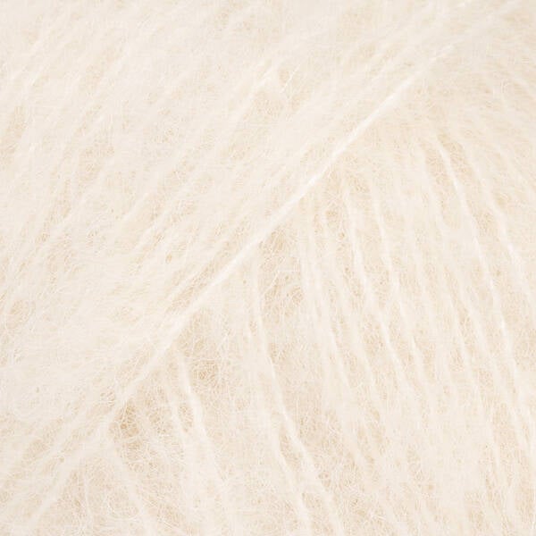 DROPS Brushed Alpaca Silk uni colour 01, naturel