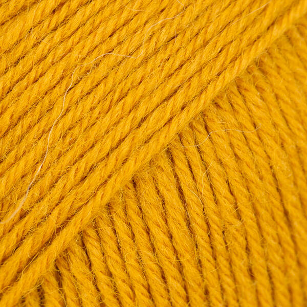 DROPS Fabel uni colour 111, mosterdgeel