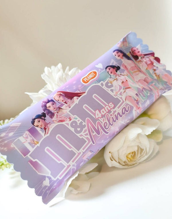 Petit sachet de m&m's personnalisé thème au choix