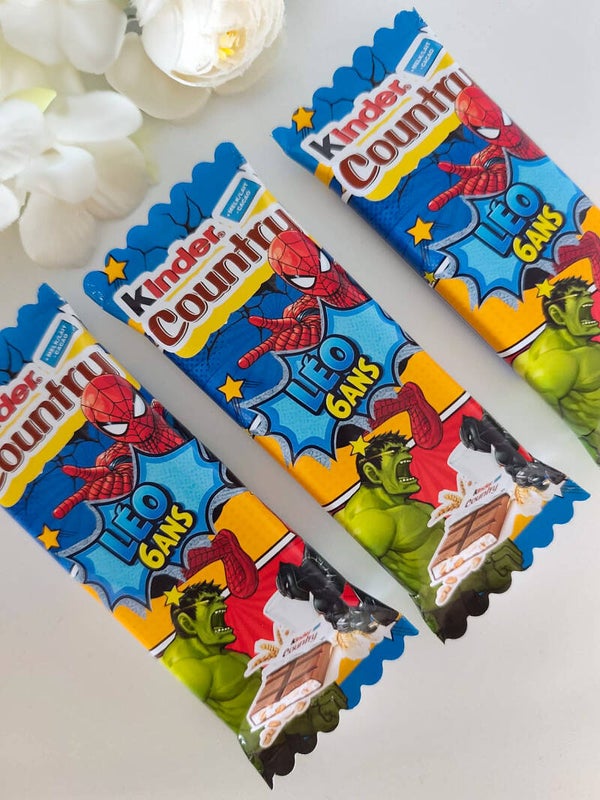 Kinder country personnalisé thème au choix