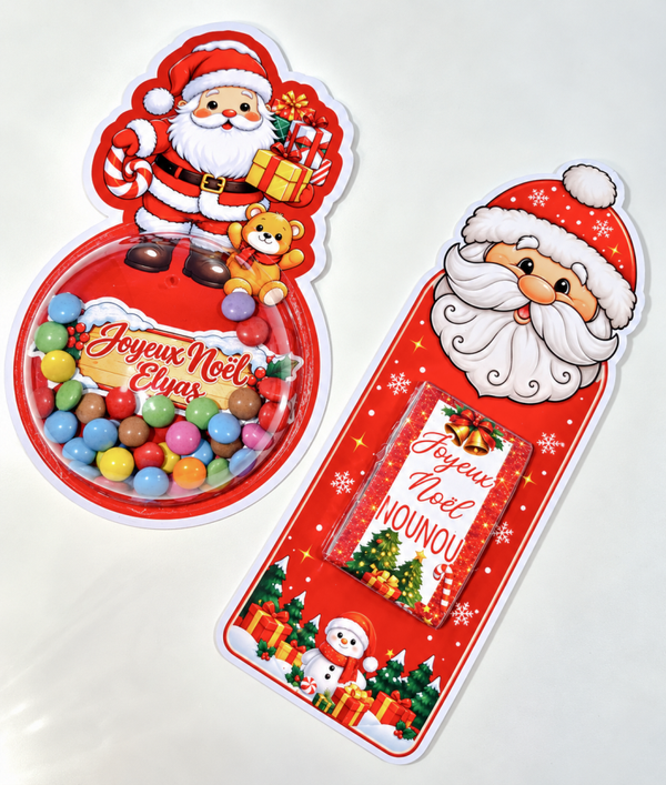Carte de Noël personnalisé (couleur du stylo aléatoire)