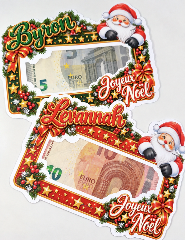 Pochette pour billet personnalisé