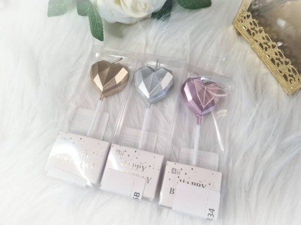 Bougie pour gâteaux Coeur