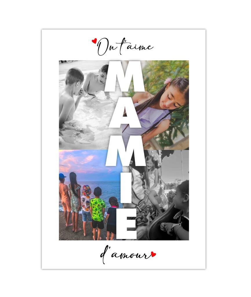 Affiche format A4 photos