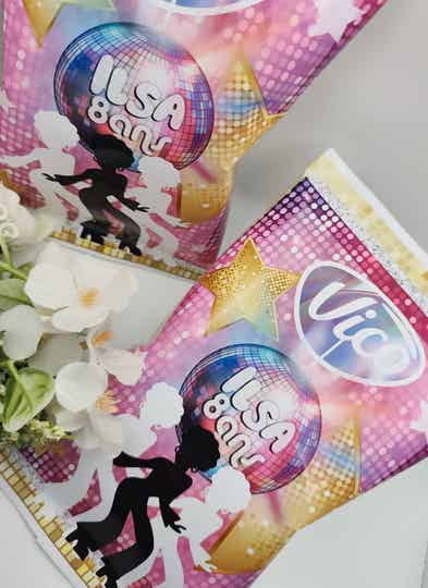 Petit sachet de chips personnalisé thème au choix