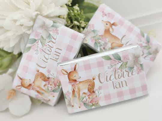 Lot de 10 chocolats au lait personnalisés