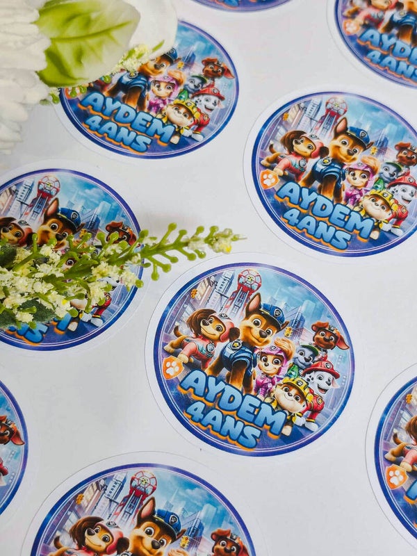 Autocollants pour gobelets personnalisés (gobelets non inclus)