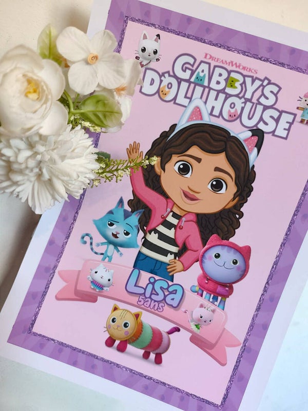 Affiche anniversaire thème au choix a encadré