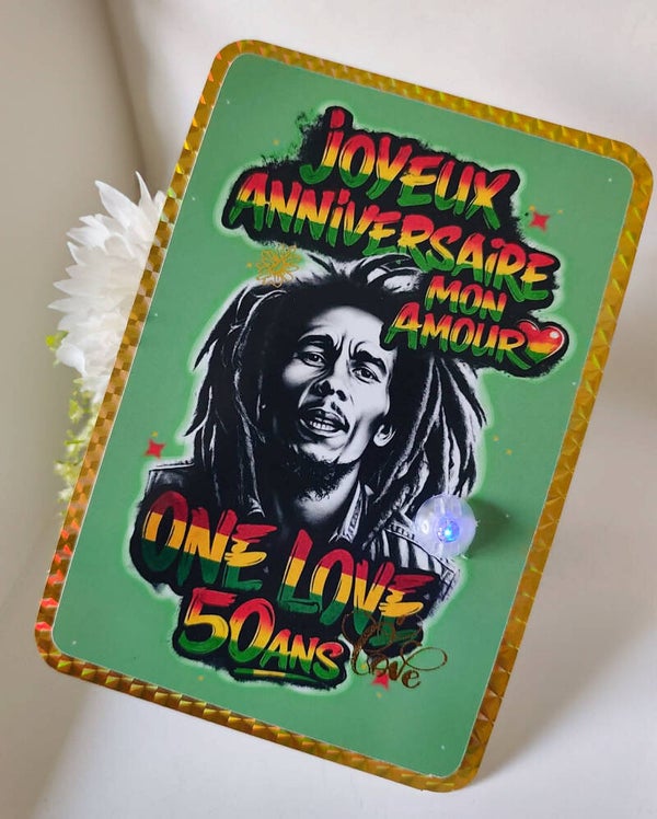 Carte personnalisée thème au choix, mariage, anniversaire, baptême etc.. ( a l'unité)