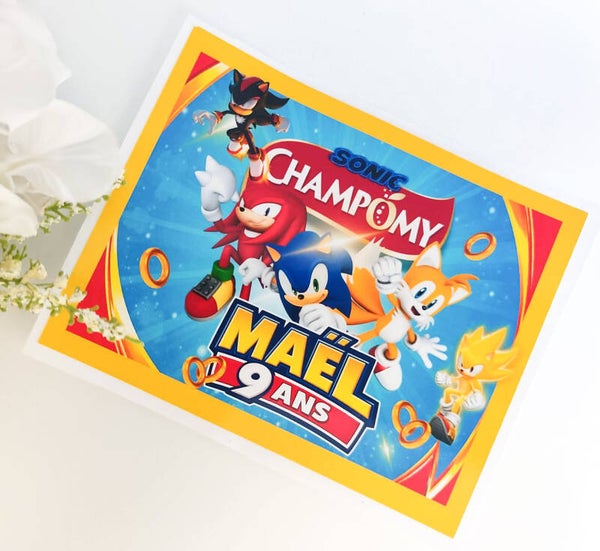 Autocollant champomy personnalisé (unité)