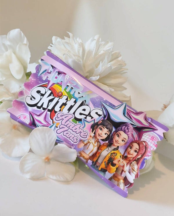 Petit sachet de Skittles personnalisé thème au choix