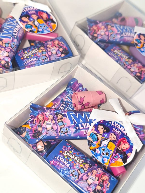Mini box personnalisé chocolat ( anniversaire, mariage, eid, baptême..) thème au choix