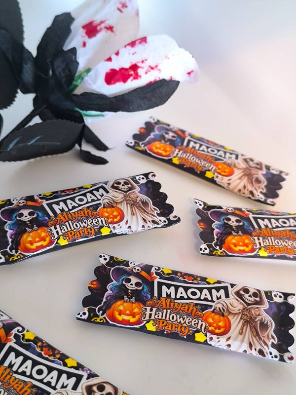 Bonbons maoam stripes personnalisé thème au choix (goût aléatoire)