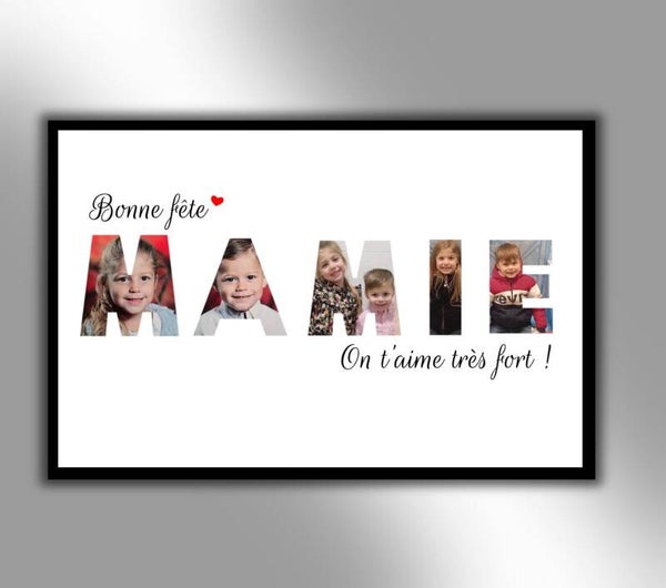 Illustration 'mamie' couleur format A4