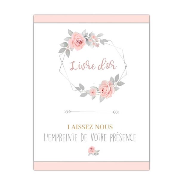 Affiche Livre d'or format a4 a encadré