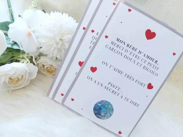 Carte a gratter 'coeur' annonce ou demande