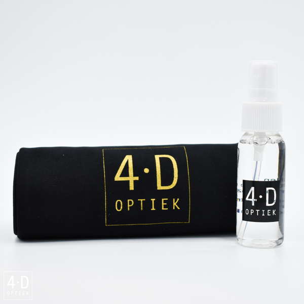 Grote poetsdoek + brilspray