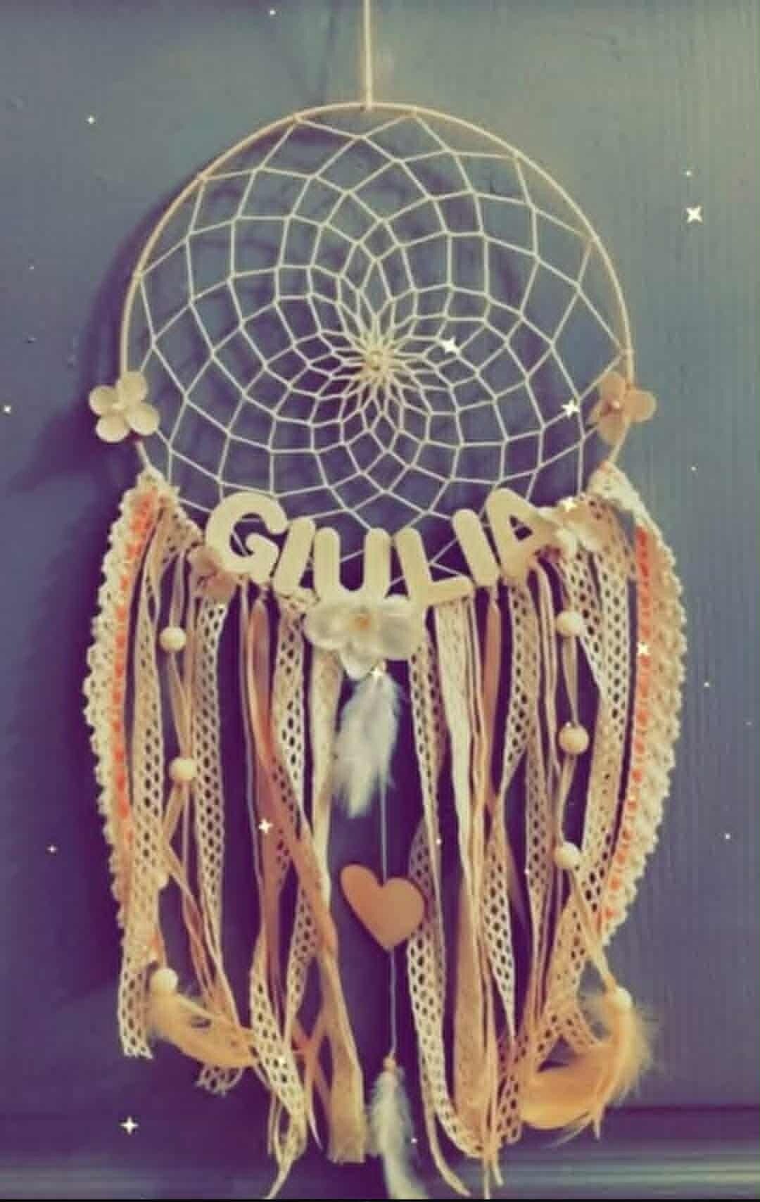 Attrape-rêves Bohème Personnalisé avec Prénom – Décoration Murale Unique