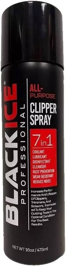 Black Ice Professional All-Purpose 7-in-1 Clipper Spray (16 oz)