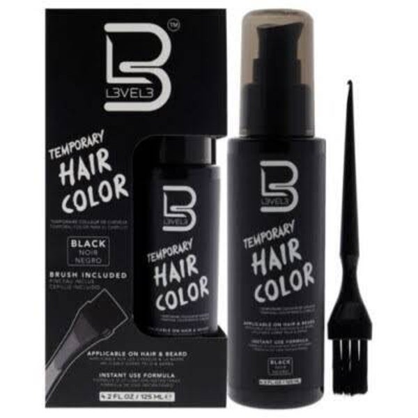 L3VEL3 Temporary Hair & Beard Color – Black