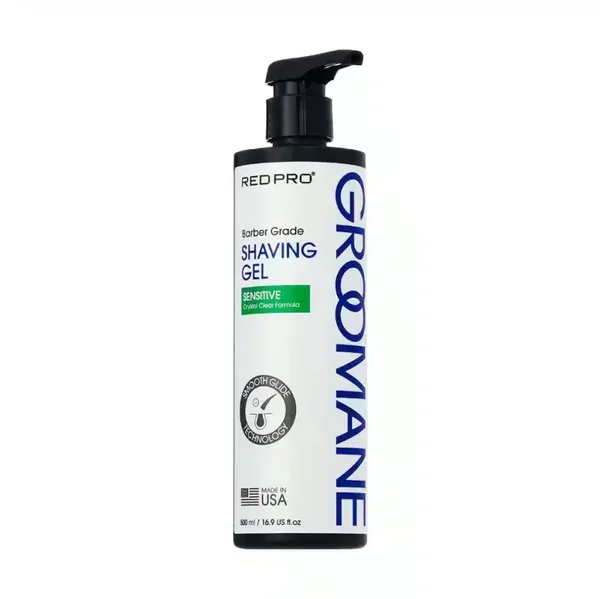 Red Pro Groomane Shaving Gel – Sensitive Formula