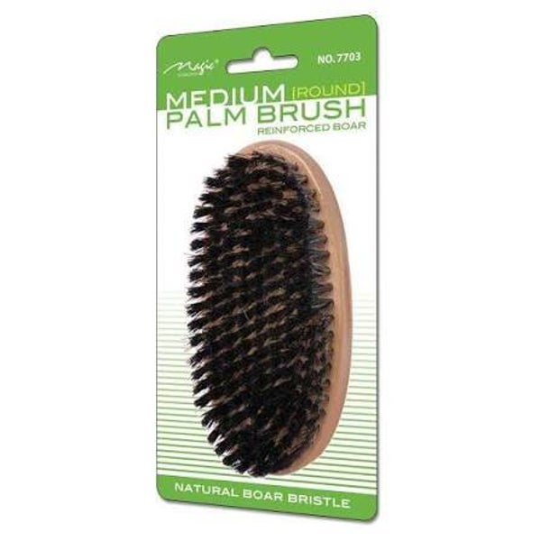 Magic Collection Medium Round Palm Natural Boar Bristle Brush (Model 7703)