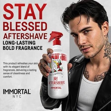 Immortal NYC Love Peace and Happiness Stay Blessed Aftershave 07
