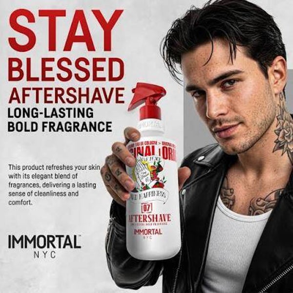 Immortal NYC Love Peace and Happiness Stay Blessed Aftershave 07