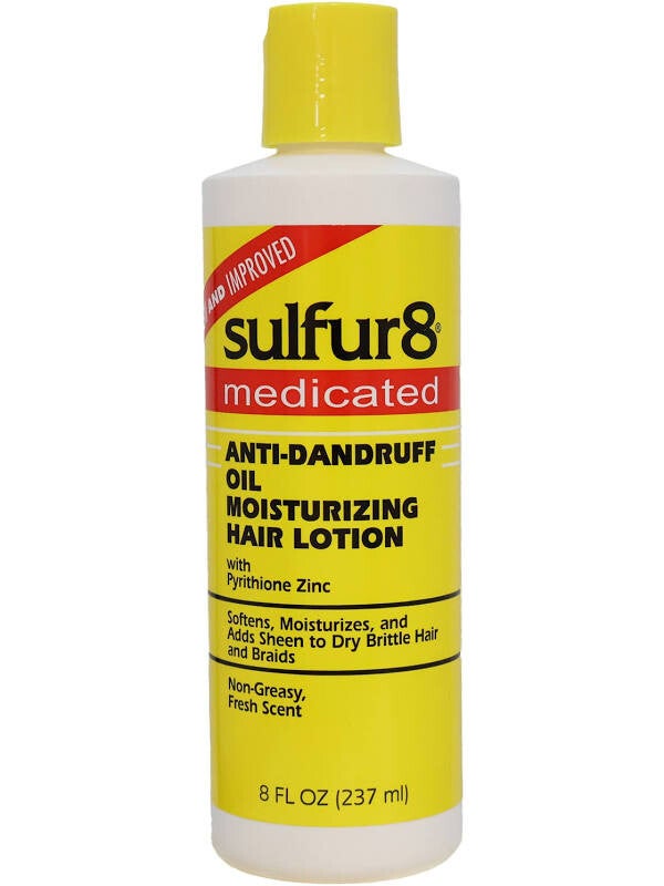 Sulfur8 Medicated Anti-Dandruff Oil Moisturizing Hair Lotion (8 oz)