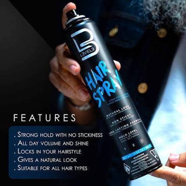 L3VEL3 Strong Hair Spray 12.95oz