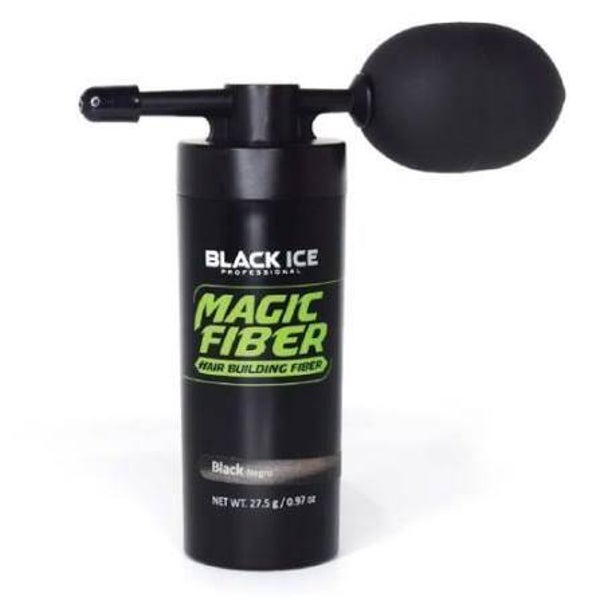 Black Ice Magic Fiber Hair Building Fiber