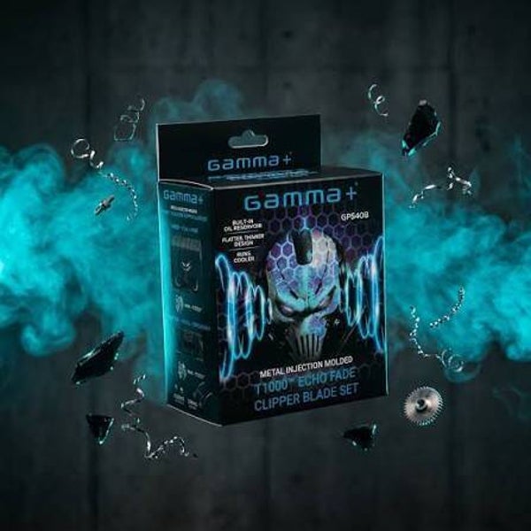 Gamma+ MIM T1000 Echo Fade Blade Set with Shallow 2.0 Cutter (GP540B)