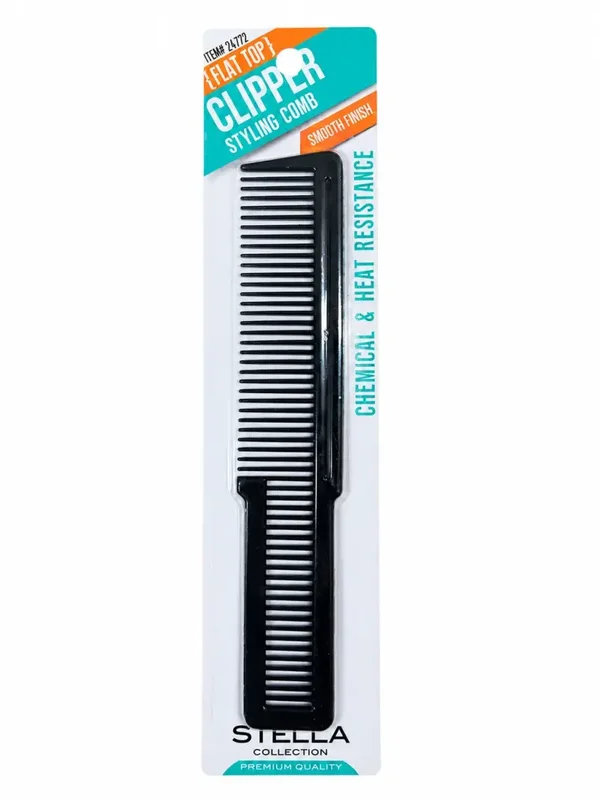 Stella Collection Flat Top Clipper Styling Comb