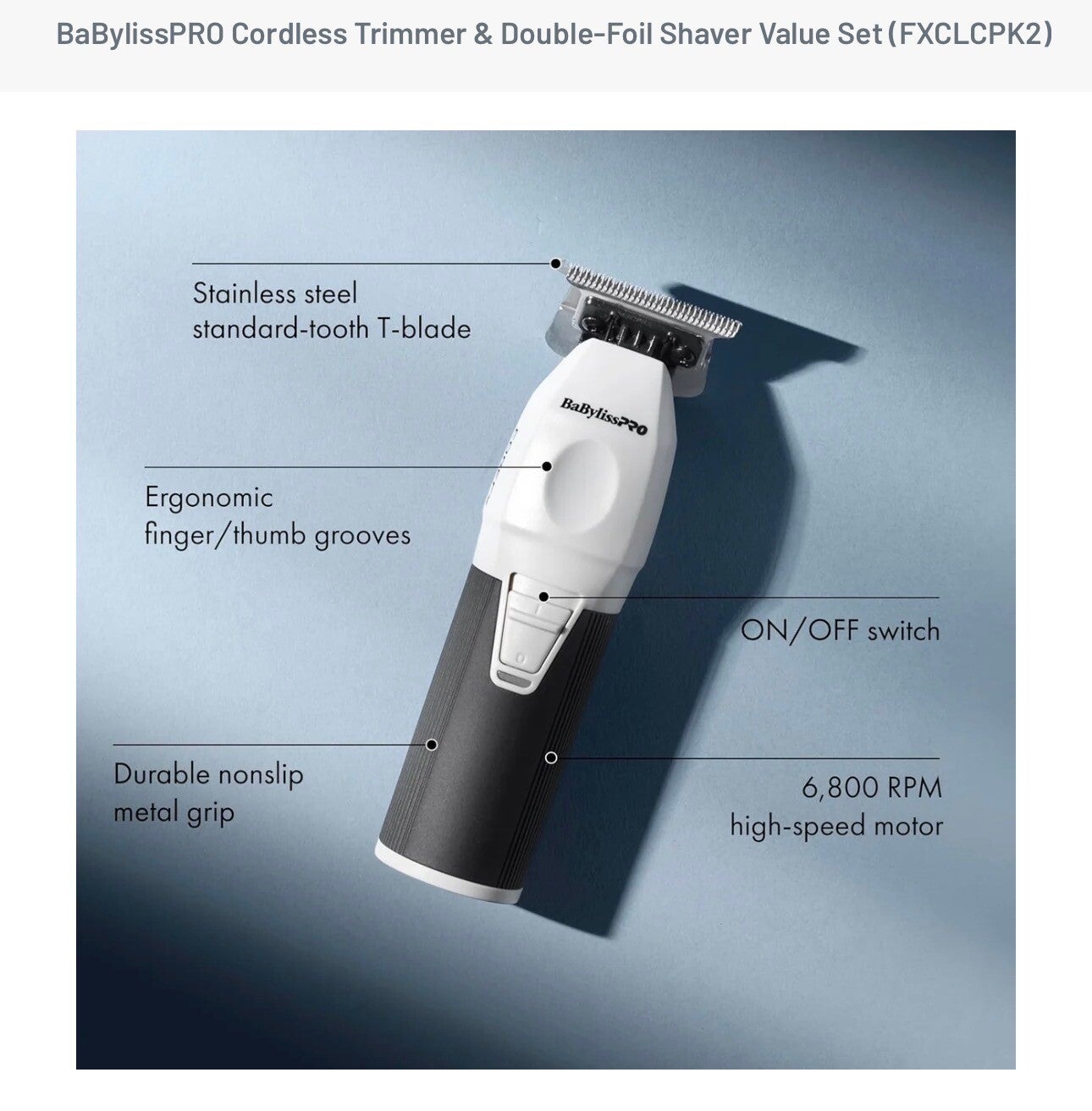 BaBylissPRO COREFX Trimmer (Model FX76)