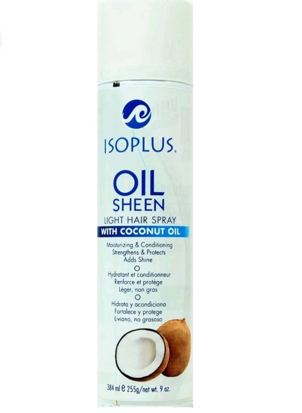 Isoplus Oil Sheen Light Hair Spray with Coconut Oil