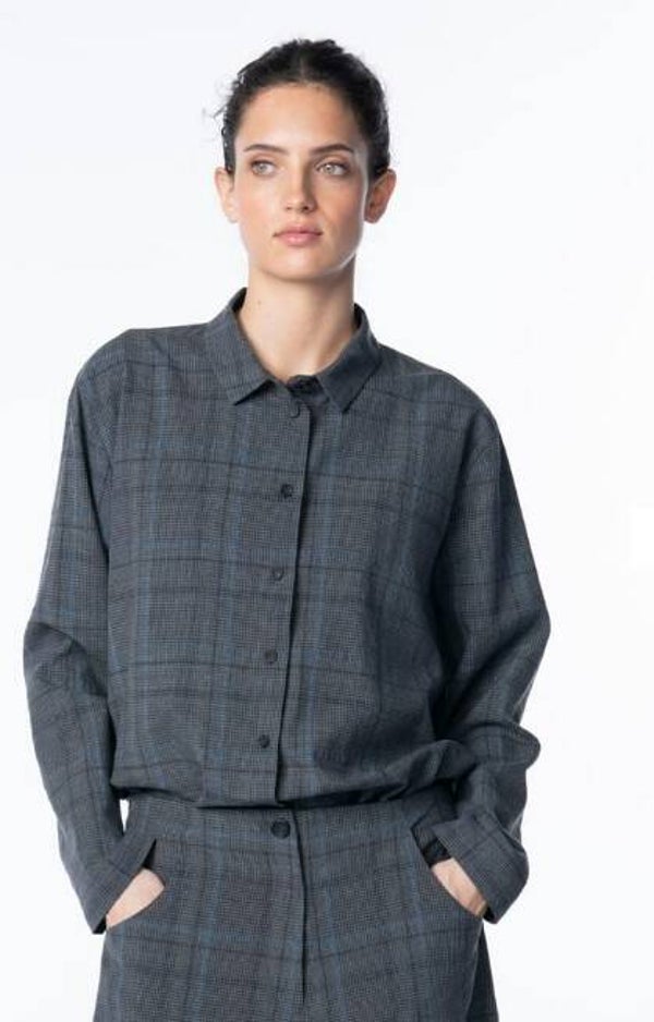 OSKA®Bluse 6587 Seersucker-Karo