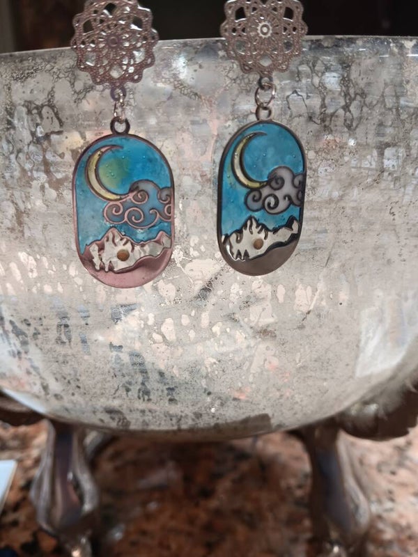 Mustard Seed Mountain Earrings