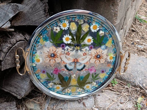 Silver Crystal Charging tray