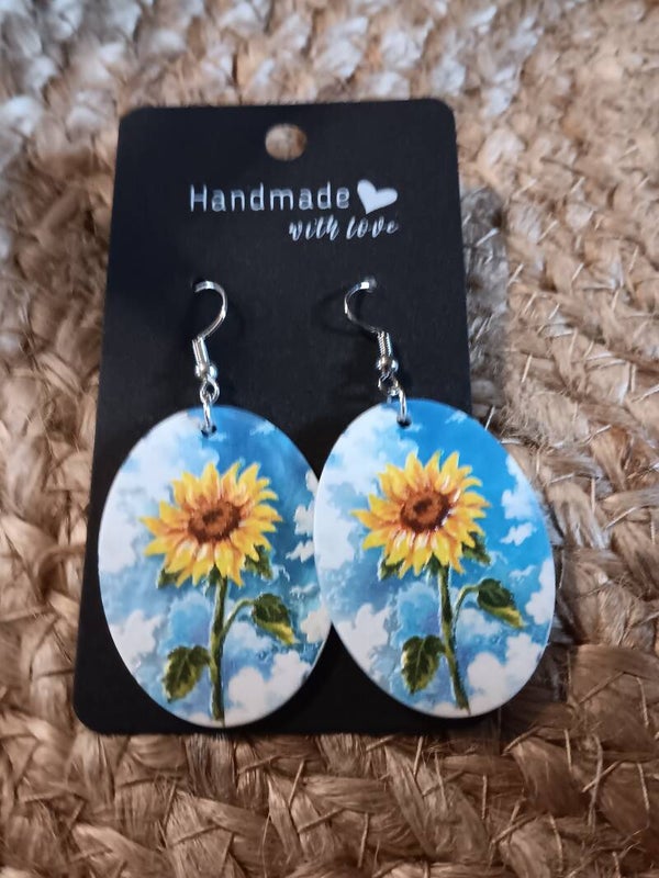 SUNFLOWER EARRINGS