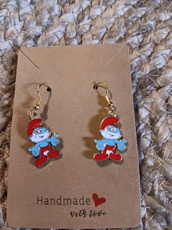 Papa Smurf Earrings