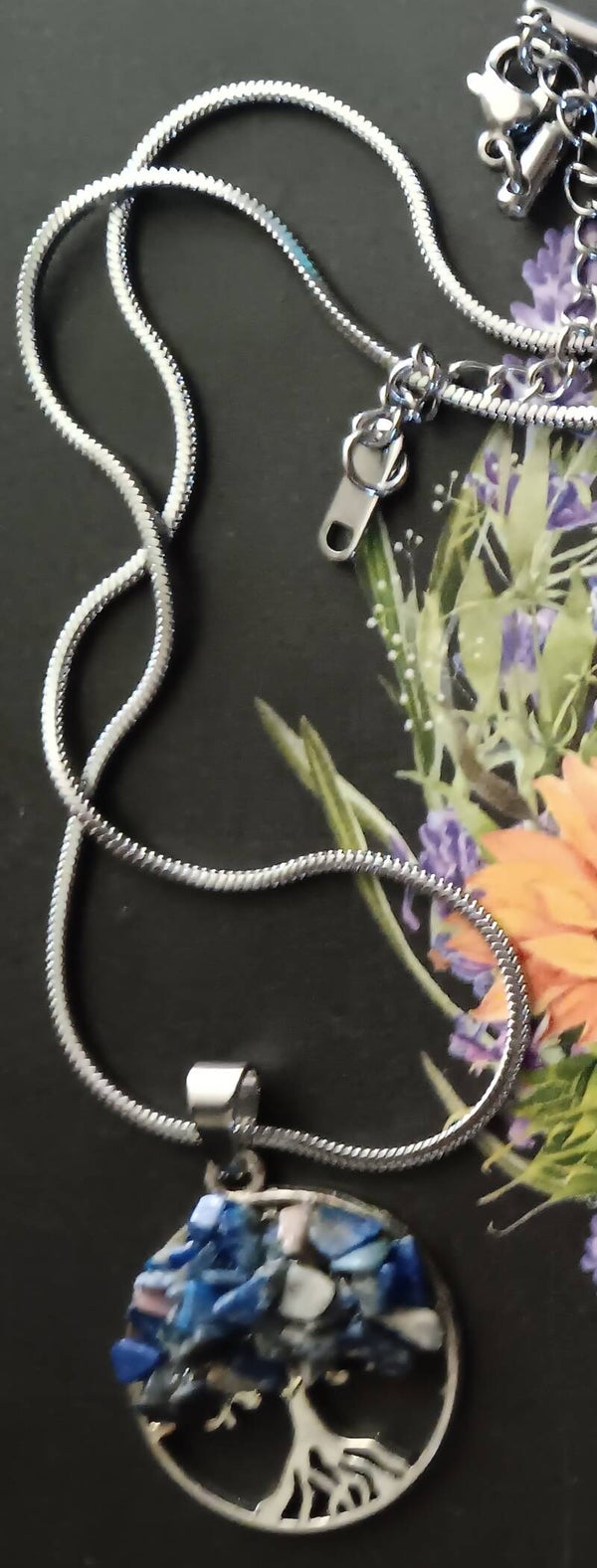 Lapis Family Tree Necklace