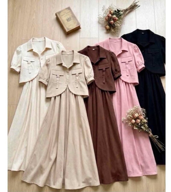 Dress with vest