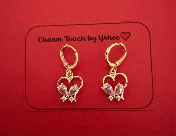Shiny Butterfly on hearts