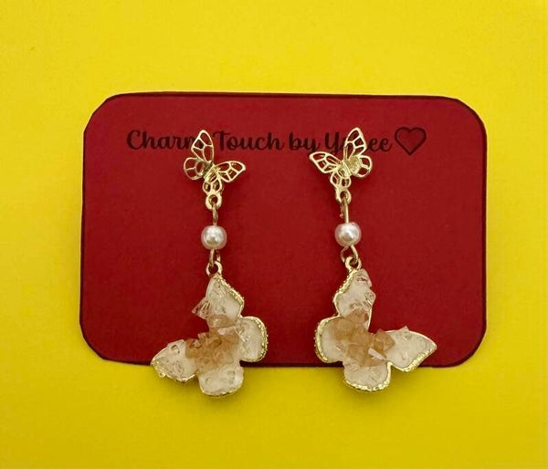 Golden and shiny brown gems butterfly