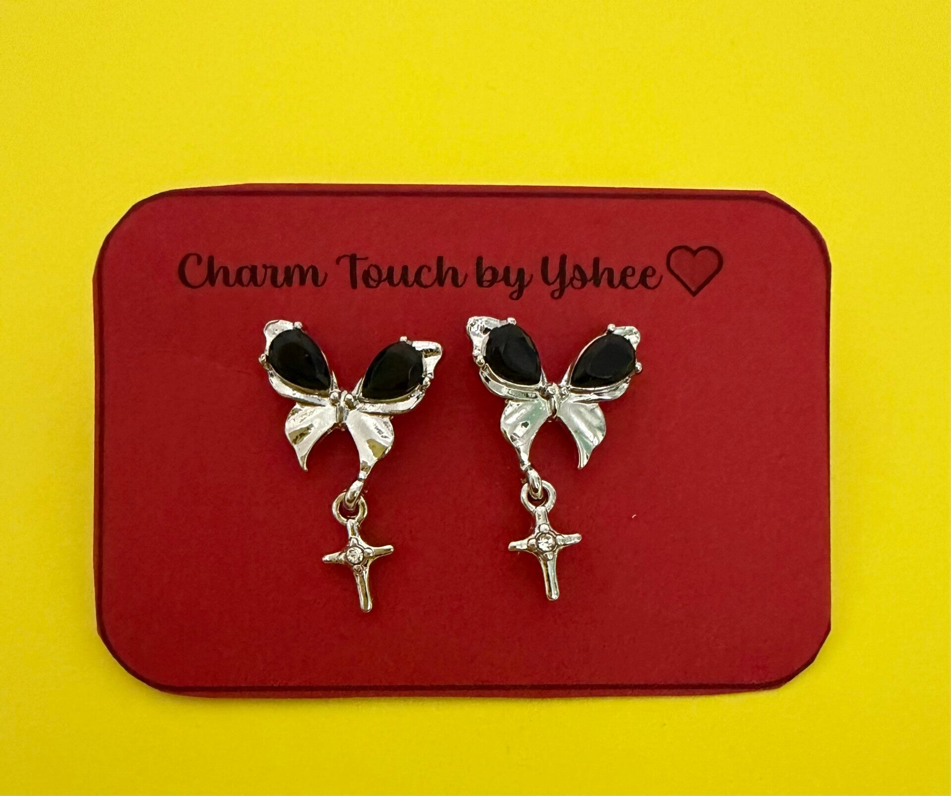 Black Butterfly with cross chain