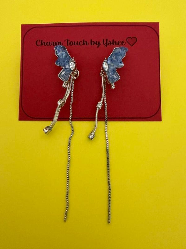 Blue Butterfly with long chain
