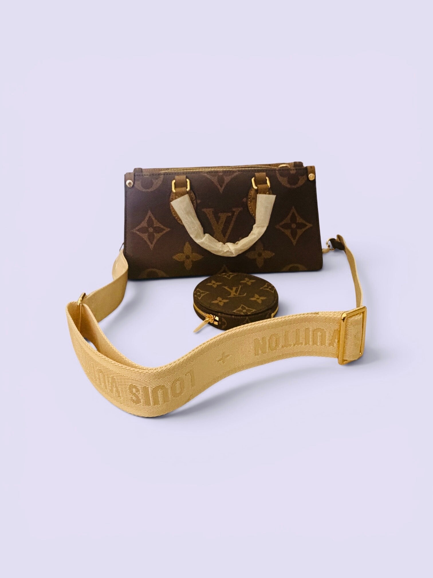 LV 2 Tone with coin purse